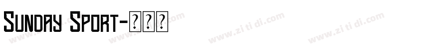 Sunday Sport字体转换